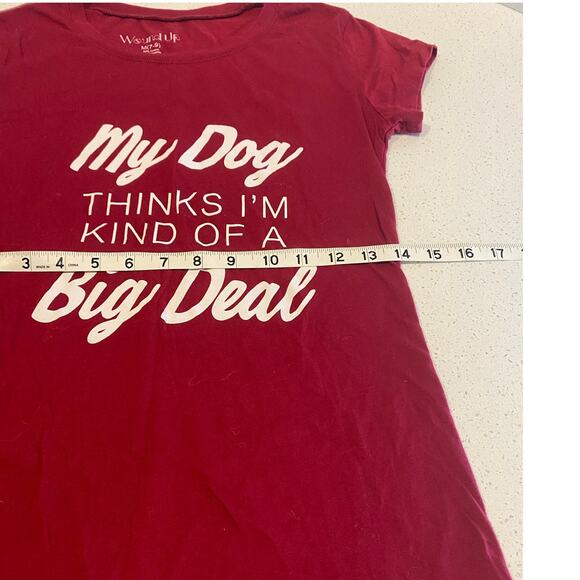 WOUND UP Women's Tee Size M7/9 Red - Picture 3 of 4